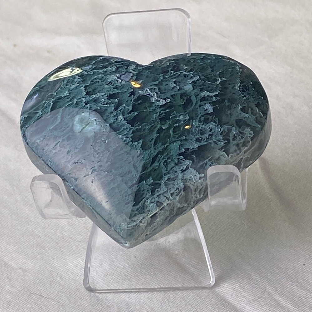 Moss Agate Heart